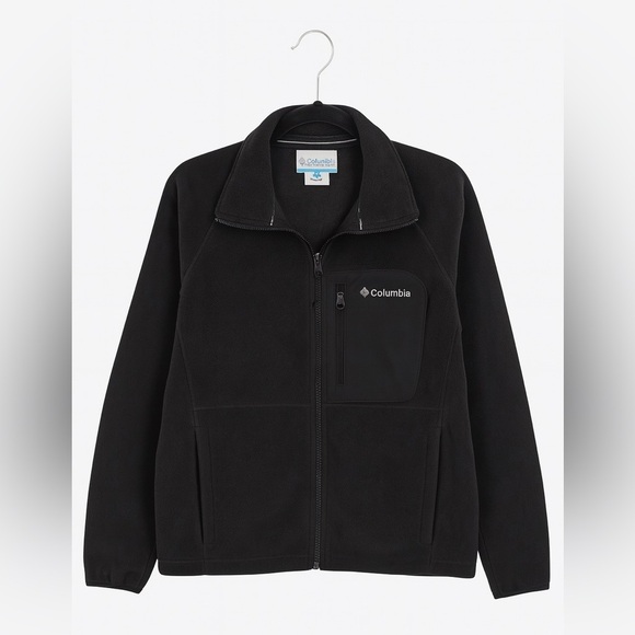 Columbia Sportswear Men's Vertex Core Full-Zip Black Fleece Jacket Size Large - Picture 1 of 3